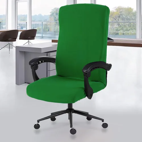 Miniatura 68 de Fundas elásticas para asiento de silla de oficina de escritorio - Funda universal de spandex para silla de computadora - Fundas removibles lavables