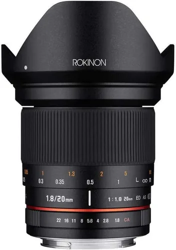 Miniatura 5 de Rokinon Lente gran angular de 0.787 in f/1.8 AS ED UMC para cámaras de lente intercambiables Fuji X Mount
