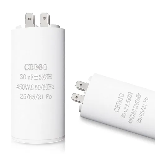Miniatura 10 de Condensador de funcionamiento del motor 20UF CBB60, 450VAC 50/60HZ Condensador cilíndrico para funcionamiento del motor, lavadoras, acondicionadores