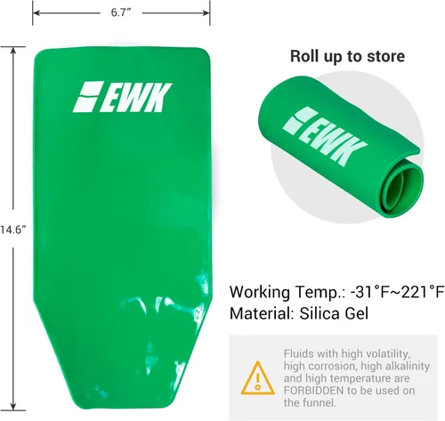 Miniatura 6 de EWK Bomba extractora de aceite al vacío de 6L Extractor de fluidos Bomba de cambio de aceite y embudo de aceite flexible Herramienta de drenaje