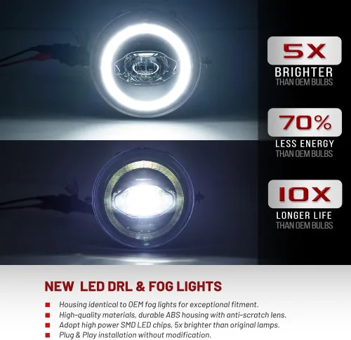 Miniatura 2 de Xenon - Luces LED de circulación diurna blancas para MINI Cooper R55 Clubman R56 Coupé R57 Convertible R59 Roadster R60 Countryman R61 Paceman