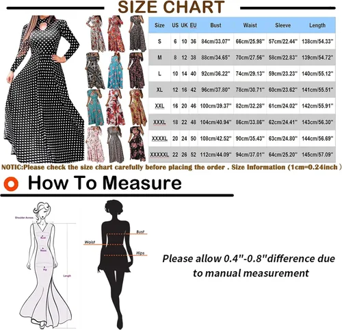 Miniatura 6 de FOVIGUO Vestido largo de manga larga con abertura para mujer, estampado floral, elegante, con cinturón