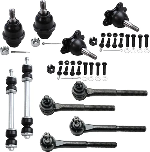 Miniatura 211 de Detroit Axle – Kit de suspensión delantera para Hyundai 2013-2018 Santa Fe 2 enlaces de barra de estabilizador 4 varillas de amarre interiores
