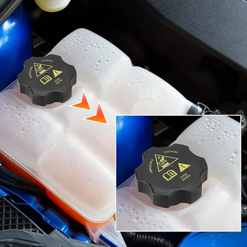 Miniatura 2 de X AUTOHAUX Tapa de recuperación de depósito de refrigerante del radiador para Chrysler para Jeep para Dodge para Ram 2013-2021 reemplaza 68442532AA