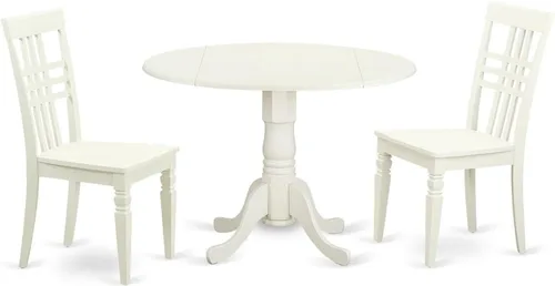 Miniatura 7 de East West Furniture Juego de mesa de comedor DLLG5-LWH-W
