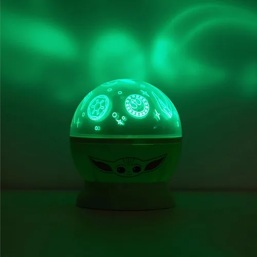 Miniatura 5 de Star Wars The Mandalorian con proyección LED giratoria Grogu Lámpara para niños y luz nocturna