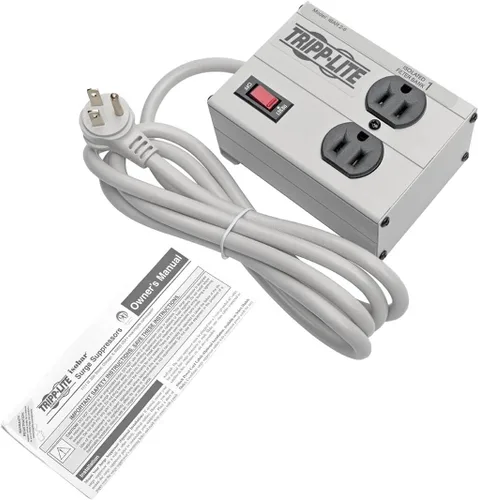 Miniatura 4 de Tripp lite Isobar Barra protectora con salida de 8 contactos contra sobretensiones, con cable de 25 pies, enchufe de ángulo recto para diagnóstico