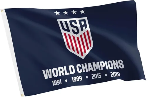 Desert Cactus Bandera de fútbol de Estados Unidos USWNT Equipo Nacional Femenino de Estados Unidos, 100% poliéster, para interiores y exteriores, 3