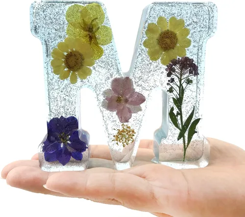Miniatura 9 de Molde de silicona de 4 pulgadas, paquete de 26 letras inglesas, molde de fundición de resina con letras grandes y mayúsculas del alfabeto