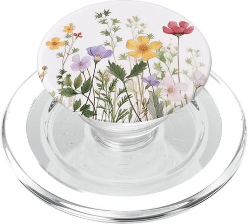 Miniatura 8 de Patrón floral Flores silvestres Flores Ramo Flor Pastel PopSockets intercambiables PopGrip