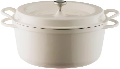 Miniatura 27 de Olla para Horno Holandés Vermicular Olla de Hierro Fundido Esmaltada No Tóxica 18 cm (1.8 Qt) Apto para Horno Compatible con Inducción