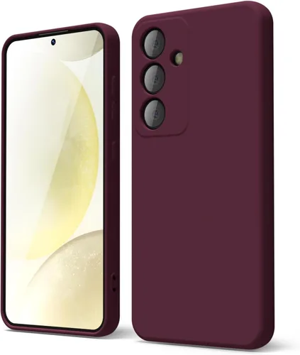 Miniatura 412 de oakxco Funda para teléfono Samsung Galaxy S21 Ultra con agarre de silicona líquida, bonita funda delgada y delgada de goma suave de TPU lisa