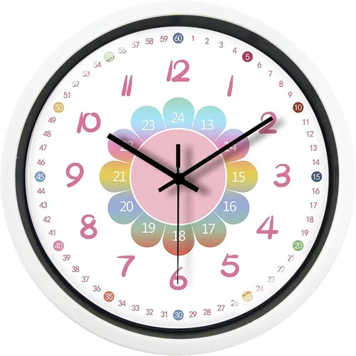Miniatura 8 de Reloj de pared para cocina, reloj de pared pequeño silencioso sin tictac, movimiento analógico a pilas, color azul marino, moderno, decorativo