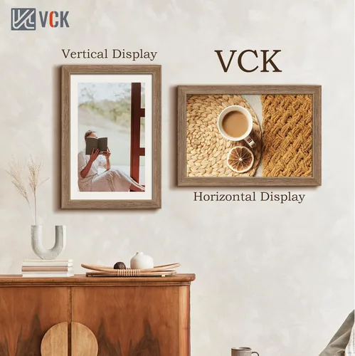 Miniatura 347 de VCK Marcos para póster de madera maciza de 22.375 x 34 pulgadas, marco de fotos A1 negro con montaje en pared, paquete de 3