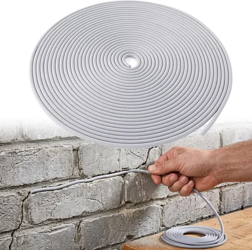 Miniatura 12 de U0U Barra de refuerzo de 1/4 de pulgada, varilla de espuma para calafateo para espacios y relleno de concreto de juntas, sello de tira de clima gris