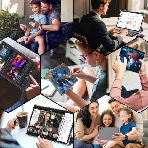 Miniatura 7 de Tablet 2026 de 10 pulgadas, tableta Android 15 con teclado, 26 GB+256 GB+2 TB expandir, tabletas PC con Gemini AI, Octa-Core, WiFi 5G, 8000 mAh