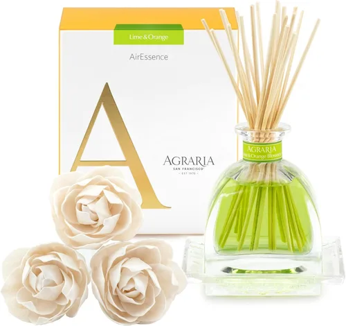 Miniatura 23 de AGRARIA Set de Difusor de Aroma de Flores y Varillas AirEssence, Juego de Fragancia Botánica de Flores Sola Hecho a Mano, Juego de Difusor de Aceite