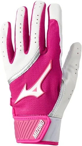 Miniatura 10 de Mizuno MVP - Guantes de bateo de béisbol para adultos Par Adulto, Joven y TBall Palma antideslizante Parte trasera FlexMesh Lengüeta