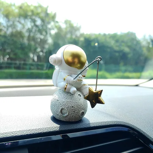 Miniatura 2 de Lindos adornos de coche de pesca para salpicadero, decoración de tablero de instrumentos de coche de peces oscilantes, divertida decoración de coche