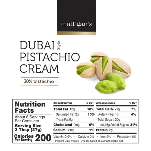 Miniatura 2 de Mattigan's Crema de pistacho estilo Dubai, haz tu propio chocolate Dubai, relleno de mantequilla de pistacho sedosa de primera calidad para barras