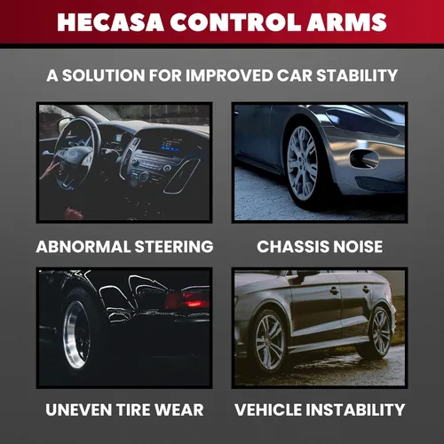 Miniatura 5 de HECASA Kit de suspensión de brazo de control tubular trasero compatible con Ford Mustang Mercury Capri Cobra 1979-2004 superior inferior 4 piezas