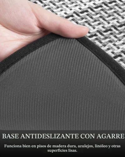 Miniatura 4 de PADOOR Juego de 2 alfombras de cocina antideslizantes, extra grandes de 2.5 x 6 pies + 20 x 32 pulgadas, para suelo de cocina, antideslizante