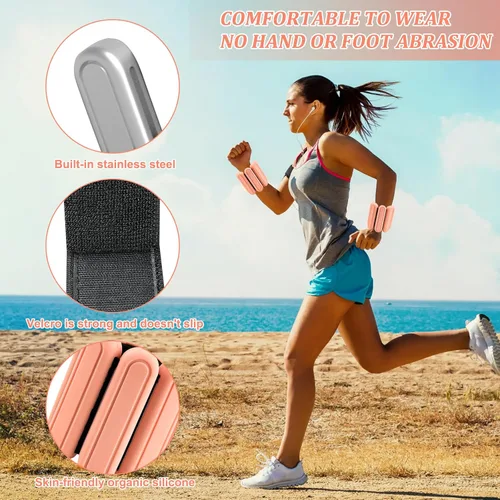 Miniatura 2 de Pesas de tobillo ajustables para mujeres, hombres, niños, muñecas y tobillos, aumentan la intensidad del entrenamiento, juegos de pesas para muñeca