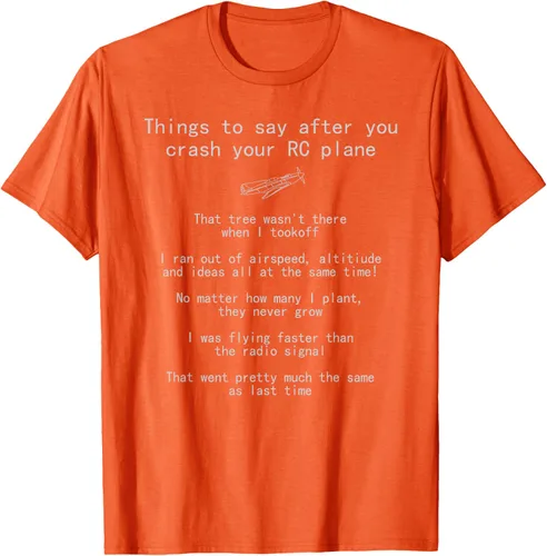 Miniatura 69 de Cosas que decir cuando te estrellas con tu camiseta RC Plane hobby