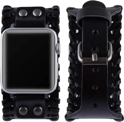 Compatible con Apple Watch Ultra SE Series 8 7 6 5 4 3 1.496 in 1.575 in 1.614 in 1.654 in 1.732 in 1.772 in 1.929 in Correa unisex retro nórdico
