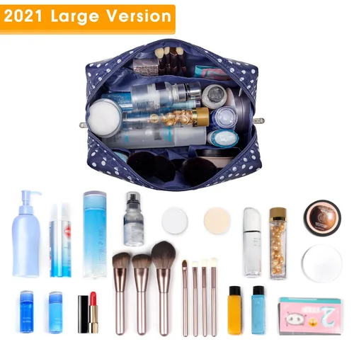 Miniatura 2 de Narwey Bolsa de Maquillaje Bonita de Viaje Organizadora de Cosméticos Bolsa de Aseo Bolsas de Maquillaje con Compartimentos para Mujeres y Niñas