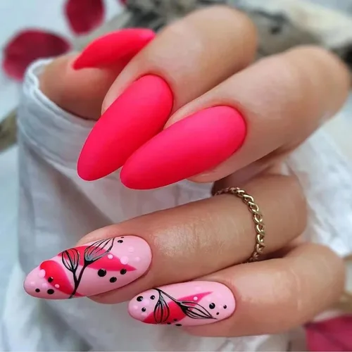 Miniatura 5 de Arte Clavo Esmalte de uñas en gel de 0.5 fl oz, 1 unidad de 0.5 fl oz (0.5 fl oz), esmalte de gel rosa intenso de verano, lámpara de uñas que se