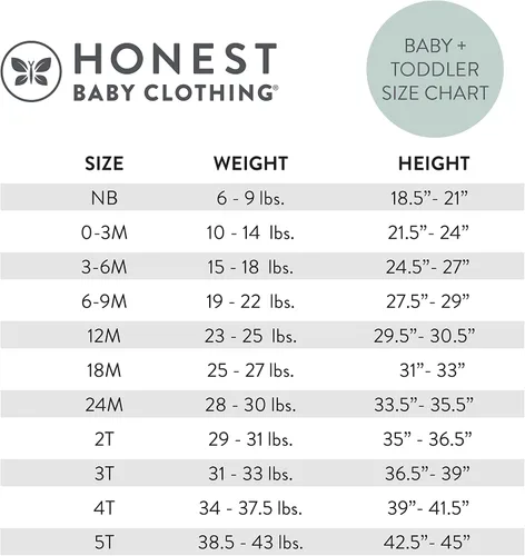 Miniatura 5 de HonestBaby Multipack Short Sleeve T-Shirt Tee 100% Organic Cotton Infant Baby, Toddler, Little Kids Boys, Girls, Unisex