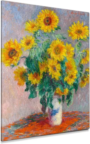 Miniatura 15 de Pinturas clásicas mundiales de Claude Monet Impresión giclée sobre lienzo alargado, pieza de galería para colgar y decorar el hogar, The CliffWalk
