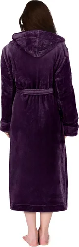 Miniatura 3 de NY Threads Bata larga de felpa con capucha para mujer