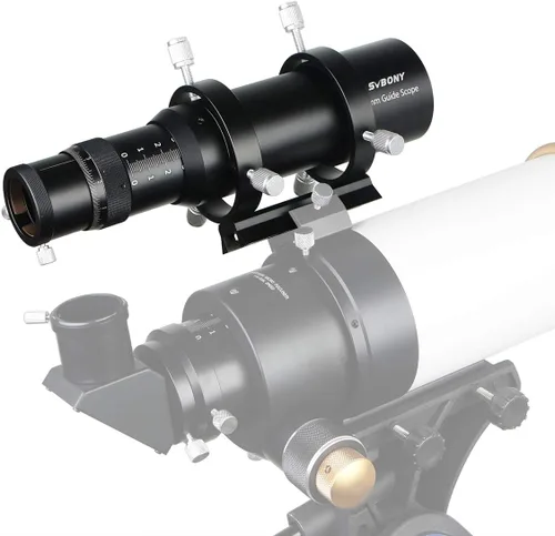 Miniatura 5 de SVBONY SV106 Alcance de guía con buscador de enfoque helicoidal y alcance de guía de uso múltiple para telescopio astronómico (50mm)