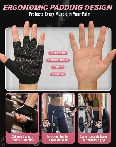 Miniatura 4 de Guantes de entrenamiento COFIT transpirables y antideslizantes, guantes de gimnasio para levantamiento de pesas para hombres y mujeres, agarre 2.