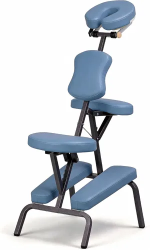 Miniatura 8 de ZENY Silla de masaje portátil, silla de terapia de spa de tatuaje, ajustable, negro, cuero PU, aluminio, estilo moderno, 58.72cmde largo x 45.72cmde