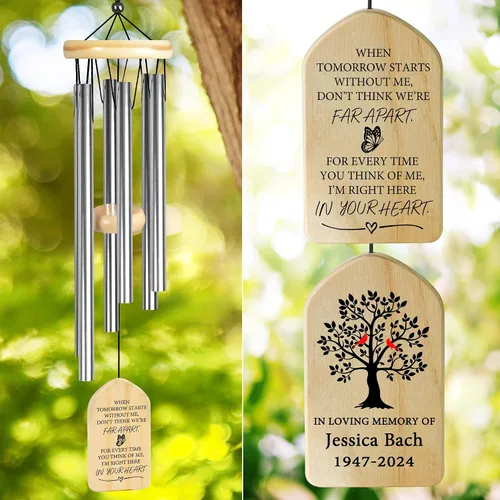 Miniatura 8 de Campanillas de viento conmemorativas para la pérdida de la madre, regalo de condolencias en memoria de mamá