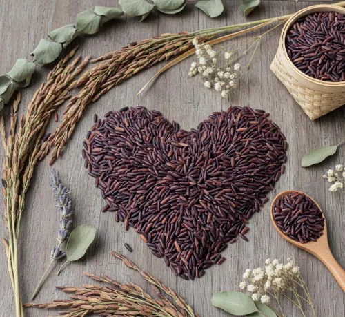 Miniatura 7 de Arroz orgánico de Riceberry – Arroz de jazmín negro tailandés morado – Frescura de primera calidad – Cosecha pequeña directamente de nuestra granja