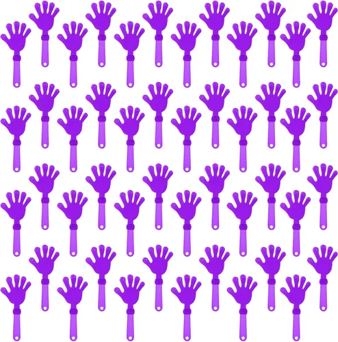 Miniatura 14 de 48 pinzas de mano verde lima de 7.5 pulgadas para hacer ruido, regalos de fiesta, aplausos de plástico, eventos deportivos, pelota, baile