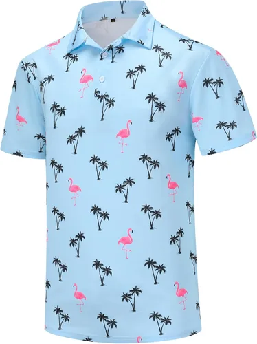 Miniatura 55 de Camisas de golf para hombre, Dry Fit, camisa de golf de manga corta, divertidas camisas polo de golf