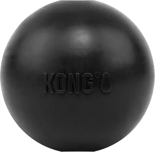KONG Bola extrema con agujero – Juguete de búsqueda – Juguete duradero para perros para entrenamiento, tiempo de juego interactivo y más – Pelota de