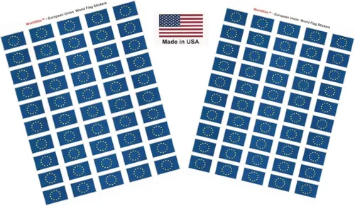 Miniatura 251 de 100 calcomanías de la bandera de Alaska; 1.5" x 1" hechas en Estados Unidos, calcomanías autoadhesivas de la bandera del estado para álbumes