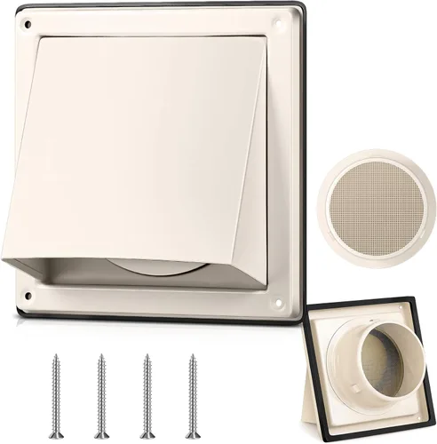 Miniatura 9 de Gisafai Cubierta de Ventilación de Secadora de 4 Pulgadas para Exteriores con Pantalla de Acero Inoxidable, Cubierta de Ventilación de Escape