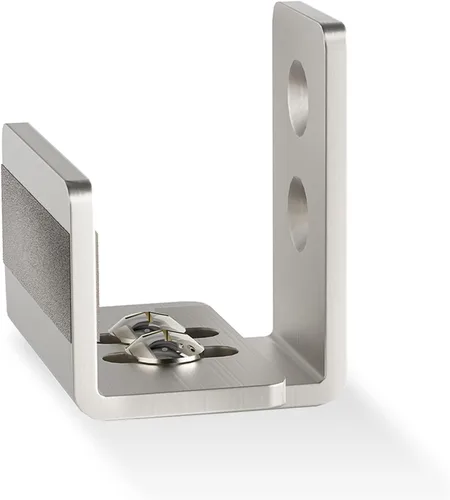 Miniatura 9 de EaseLife Guía de piso inferior para puerta corrediza de granero, forma de U, distancia de ajuste flexible y ajustable, diseño inferior plano al ras