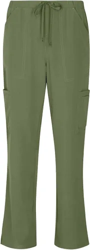 Miniatura 4 de Natural Uniforms - Conjunto fresco y elástico de ropa quirúrgica con cuello en V y pantalón cargo para mujer, tallas regulares y pequeñas