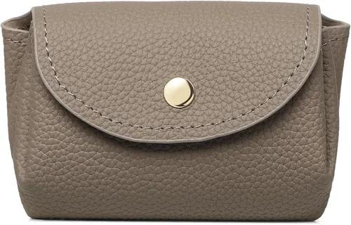 Miniatura 10 de SENDEFN Carteras pequeñas para tarjetas de crédito para mujer, llavero de cuero con bloqueo RFID, bolsillo con cremallera de tres pliegues, monedero