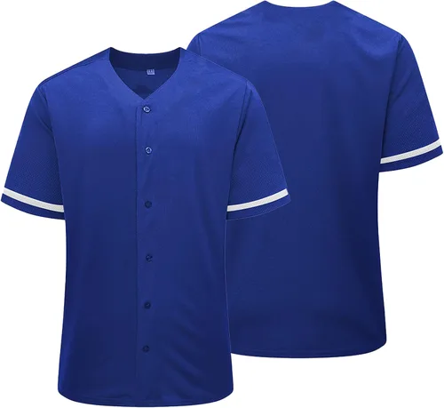 Miniatura 8 de Camiseta de béisbol para hombres y mujeres, uniformes deportivos hipster hip hop, camisas de manga corta para camisa personalizada con botones