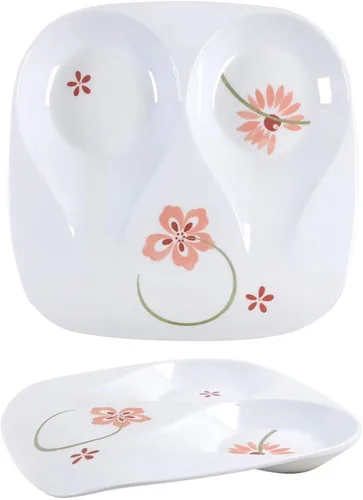 Miniatura 7 de Corelle Coordinates by Reston Lloyd - Soporte de cuchara doble de melamina, hoja de bambú