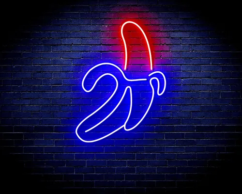 Miniatura 22 de ADVPRO Banana Flex - Letrero de neón LED de silicona azul y rojo st16s33-fnu0042-br